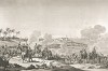 Генерал Бонапарт в сражении при Абукире 25 июля 1799 года. Гравюра из альбома "Военные кампании Франции времён Консульства и Империи". Campagnes des francais sous le Consulat et L'Empire. Париж, 1834