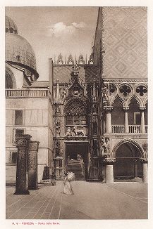 Порта делла Карта (Бумажная дверь). Ricordo Di Venezia, 1913 год.