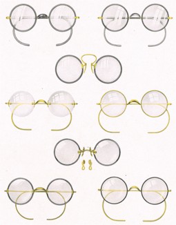 Очки 1927 года выпуска от Bausch & Lomb Optical Co. 