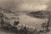 Константинополь (Стамбул). Вид на Босфор от дворца Бешик-Таш. The Beauties of the Bosphorus, by miss Pardoe. Лондон, 1839