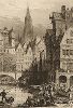 Старый ганзейский город. Лист из серии "Галерея офортов". Лондон, 1880-е