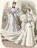 Свадебная мода из журнала Le Salon de la Mode, выпуск № 5, 1895 год.