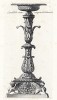 Античный канделябр (лист 75 из Manuale di vari ornamenti contenete la serie del candelabri antichi. Рим. 1790 год)