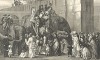Развлечение выходного дня: дети и их родители забираются на слонов в зоологическом саду. Иллюстрация из The Graphic, влиятельной британской еженедельной газеты, выходившей в 1869-1932 гг. 