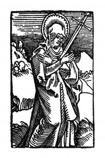 Богоматерь. Ганс Бальдунг Грин. Иллюстрация к Hortulus Animae. Издал Martin Flach. Страсбург, 1512