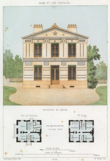 Окрестности города Верден во Франции (из популярного у парижских архитекторов 1880-х Nouvelles maisons de campagne...)