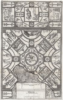 Росписи потолка в гробнице Назония.  Le Pitture Antiche del Sepolcro de' Nasonii...", Рим, 1702 год