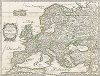 Карта Европы, исправленная и дополненная. Составил придворный картограф Пьер Дюваль в 1676 году.  L’Europe, revue et augmentée par P. Duval. 