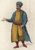 Кабардинец в традиционной одежде (лист 26 иллюстраций к известной работе Эдварда Хардинга "Костюм Российской империи", изданной в Лондоне в 1803 году)
