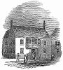 Отель Бридж в соединённого паромным сообщением с Францией английского портового города Нью--Хэвен, в котором останавливался изгнанный французской революцией 1848 году король Луи--Филипп I (The Illustrated London News №307 от 11/03/1848 г.)