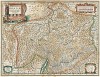 Реция. Южная Швейцария. Alpinae seu Foederatae Rhaetiae Subditarumque ei Terrarum nova descriptio. Составил Ян Янсониус. Амстердам, 1633
