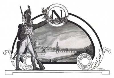 Дрезден больше не принадлежит французам. Die Deutschen Befreiungskriege 1806-1815. Илл. Франца Стассена. Берлин, 1901