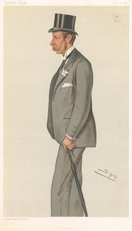 Сэр Джордж Четвинд (1849–1917) - 4-го баронет Четвинд. Карикатура из знаменитого британского журнала Vanity Fair. Лондон, 1885