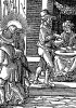Понтий Пилат умывает руки. Из Benedictus Chelidonius / Passio Effigiata. Монограммист N.H. Кёльн, 1526