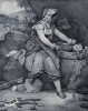 Италия. Бандитская жена с бандитским сыном (лист 60 второго тома работы профессора Шинца Naturgeschichte und Abbildungen der Menschen und Säugethiere..., вышедшей в Цюрихе в 1840 году)