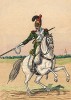 1812 г. Кавалерист 5-го полка французской легкой кавалерии. Коллекция Роберта фон Арнольди. Германия, 1911-29