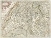 Карта западной Швейцарии. Das Wiflispur Gergov. Составил Герхард Меркатор. Амстердам, 1630 