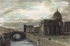 Казанский собор в Санкт-Петербурге. Panorama universal. Europa. Rusia, л.59. Барселона, 1839