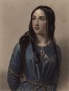 Жанна д'Арк, героиня пьесы Уильяма Шекспира «Генрих VI». The Heroines of Shakspeare. Лондон, 1848