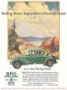 Реклама седана марки REO модели Flying Cloud 1927 года. 