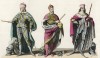 1. Карл V Габсбург (1500--1558) в императорском одеянии 2. Сигизмунд, эрцгерцог Австрии (1427--1496) с атрибутами герцогской власти 3. Архиепископ Зальцбурга Матиас Ланг фон Велленбург (1468--1540)