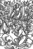 Откровение Иоанна Богослова. Бог-отец на троне. Бартель Бехам для Martin Luther / Neues Testament. Издал Hans Herrgott, Нюрнберг, 1524