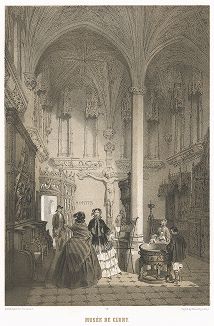 Особняк Клюни -- сегодня музей Средневековья (из работы Paris dans sa splendeur, изданной в Париже в 1860-е годы)