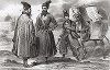 Персидские князья и традиционный способ перевозки женщин из гарема. 