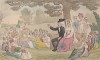 Доктор Синтакс в школе для благородных девиц. Иллюстрация Томаса Роуландсона к поэме Вильяма Комби "Путешествие доктора Синтакса в поисках живописного". Лондон, 1881