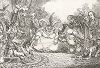 Гражданин Вольпоне и его свита в Париже: Наполеон Бонапарт принимает поклонение Чарльза Джеймса Фокса и членов его партии. Карикатура Джеймса Гилрея. 