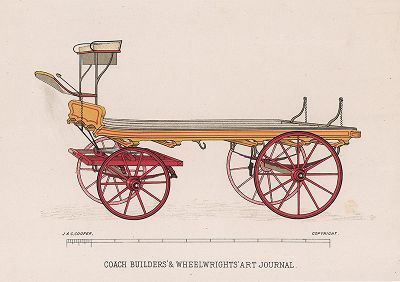 Трак - повозка для крупногабаритных грузов. Из коллекции Coach Builders' & Wheelwrights' Art Journal. 