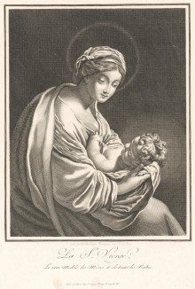 Мадонна. С картины известного французского живописца Симона Вуэ.


