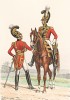 Гвардейские жандармы короля Франции в 1815 году. Histoire de la Maison Militaire du Roi de 1814 à 1830. Экз. №93 из 100, изготовлен для H.Fontaine. Том II, л.49. Париж, 1890