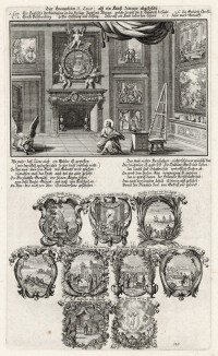 1. Евангелист Лука 2. Девять сцен из Евангелия от Луки (из Biblisches Engel- und Kunstwerk -- шедевра германского барокко. Гравировал неподражаемый Иоганн Ульрих Краусс в Аугсбурге в 1700 году)