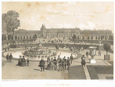 Вид на Версаль (из работы Paris dans sa splendeur, изданной в Париже в 1860-е годы)