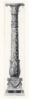 Канделябр античной эпохи (лист 56 из Manuale di vari ornamenti contenete la serie del candelabri antichi. Рим. 1790 год)