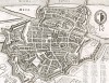 Город Мец с высоты птичьего полета. План составил Маттеус Мериан. Франкфурт-на-Майне, 1695