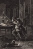 Иллюстрация 3 к первой части автобиографического романа Альфонса Доде "Малыш". Париж, 1874