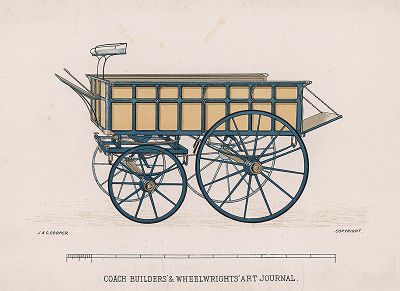 Грузовая повозка. Из коллекции Coach Builders' & Wheelwrights' Art Journal. 