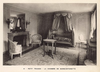 Версаль. Малый Трианон. Комната Марии-Антуанетты. Фототипия из альбома Le Chateau de Versailles et les Trianons. Париж, 1900-е гг.