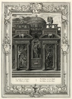 Дворец Сна (лист известной работы "Храм муз", изданной в Амстердаме в 1733 году)