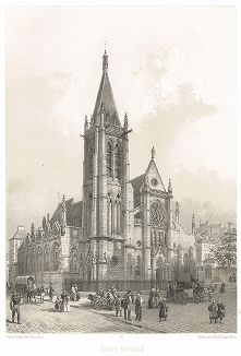 Церковь Сен-Северен (из работы Paris dans sa splendeur, изданной в Париже в 1860-е годы)