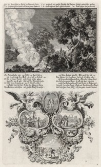 1. Видение Иакова 2. Сцены из жизни Иакова (из Biblisches Engel- und Kunstwerk -- шедевра германского барокко. Гравировал неподражаемый Иоганн Ульрих Краусс в Аугсбурге в 1700 году)
