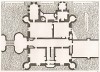 Общий план замка Шенонсо. Androuet du Cerceau. Les plus excellents bâtiments de France. Париж, 1579. Репринт 1870 г.
