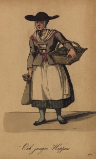 Гамбургские уличные торговцы 1810-х гг. Торговцы хмелем. "Молодой хмель!"
