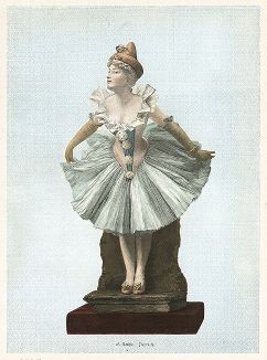 Пьеретта (скульптура Алоиза Стела). Moderne Kunst..., т. 9, Берлин, 1895 год. 