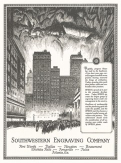 Реклама Southwestern Engraving Company. 