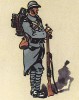 Солдат французской пехоты в полевой форме образца 1936 года при полной выкладке. Из популярной в нацистской Германии работы Мартина Лезиуса Das Ehrenkleid des Soldaten. Берлин, 1936