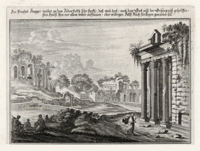 Пророк Аггей (из Biblisches Engel- und Kunstwerk -- шедевра германского барокко. Гравировал неподражаемый Иоганн Ульрих Краусс в Аугсбурге в 1700 году)