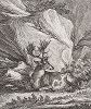 Лежащий пятнистый олень. Гравюра Иоганна Элиаса Ридингера из Entwurff Einiger Thiere ..., Аугсбург, 1740. 